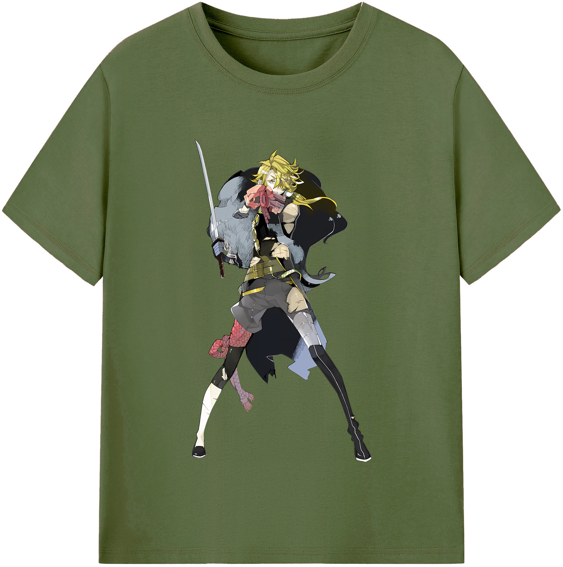 （画像用） 刀剣乱舞 Touken Ranbu 綿100％半袖Tシャツ（フロントプリント）